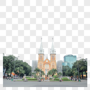 西贡的圣母玛利亚天主教堂图片