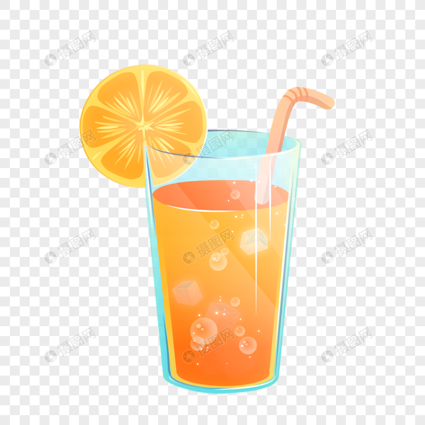 冰爽橙汁图片