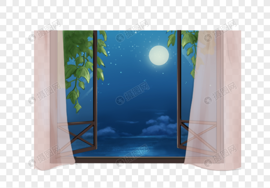 窗台夜