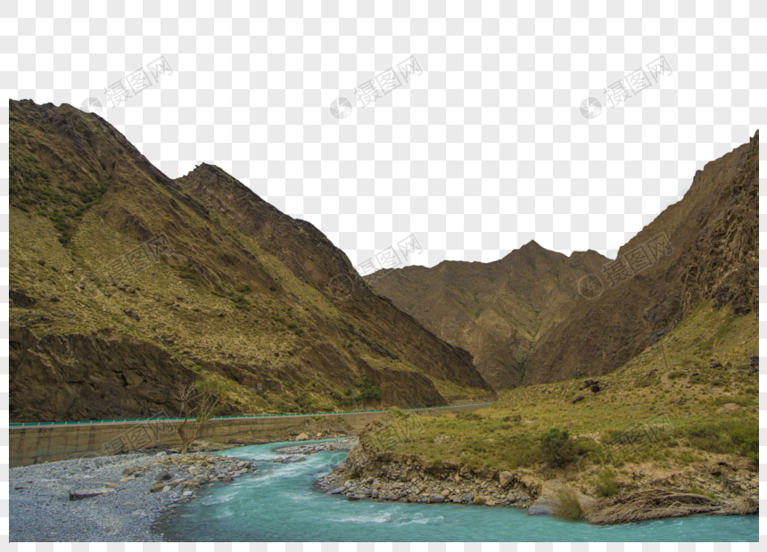 新疆天山自然河谷图片