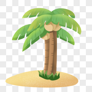 夏天椰子树图片