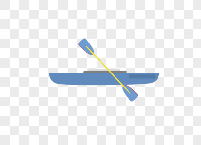 AI矢量图夏天元素卡通可爱划艇图片