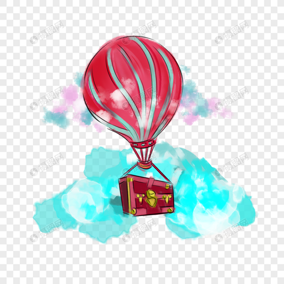 旅行的热气球图片