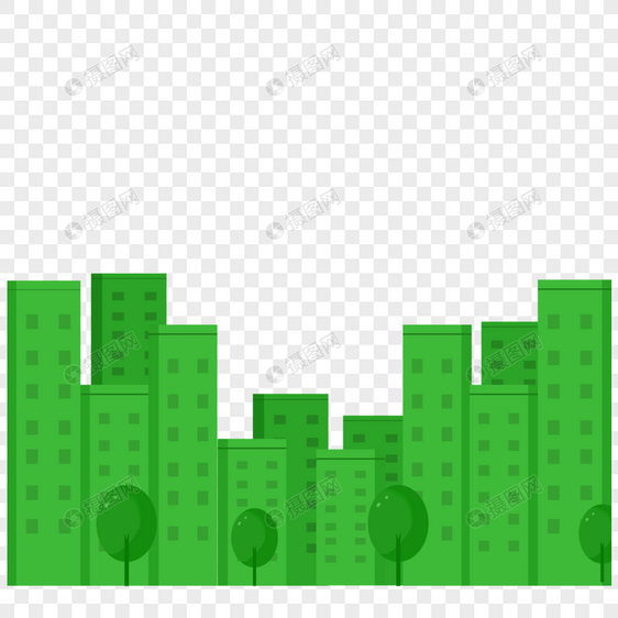 绿色城市图片