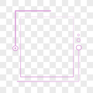 科技风简约粉色渐变圆圈边框图片