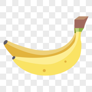 香蕉扁平化图标高清图片