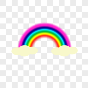 彩色彩虹插图高清图片素材