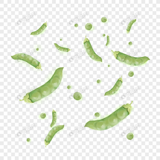 绿色健康豌豆图片