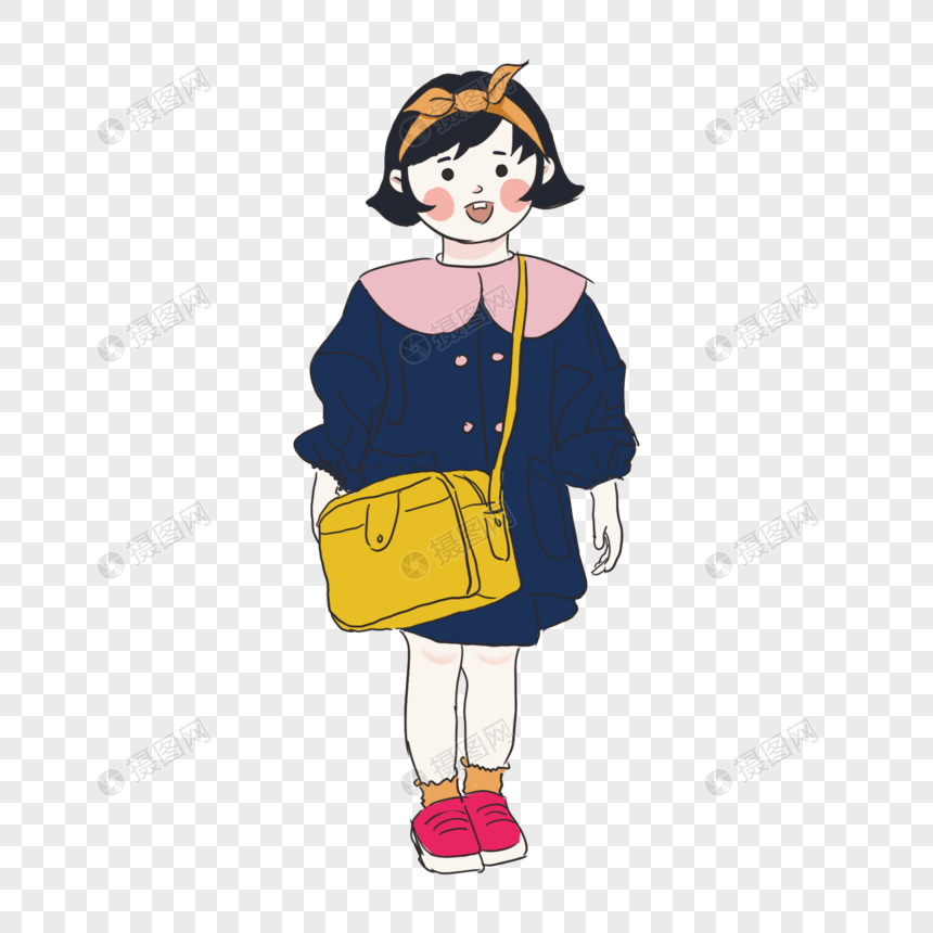 背书包的女孩