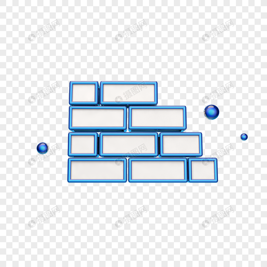 立体创意建筑工料图标图片