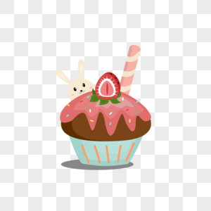 草莓蛋糕儿童节蛋糕高清图片