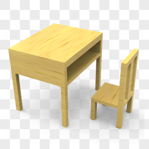 教室的木桌椅图片