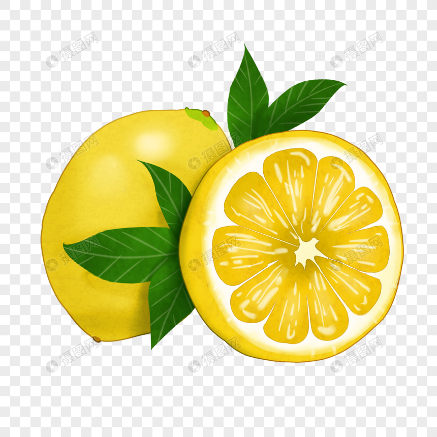 创意卡通水果插图元素素材psd格式_设计素材免费下载