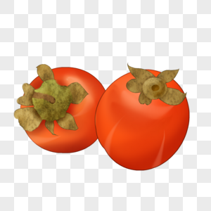 卡通创意水果柿子图片