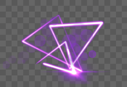 紫色三角线性光效图片
