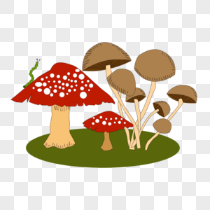 可爱卡通手绘蘑菇图片
