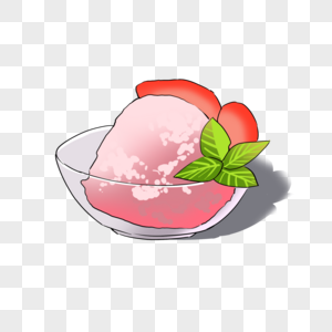 粉色草莓冷饮图片