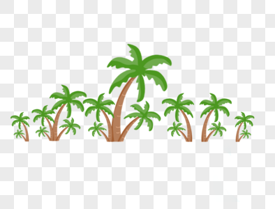 沙滩素材椰子树素材
