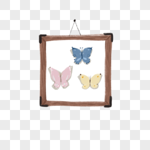 创意蝴蝶相框高清图片
