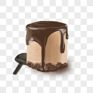 520情人节巧克力奶油冰淇淋蛋糕图片