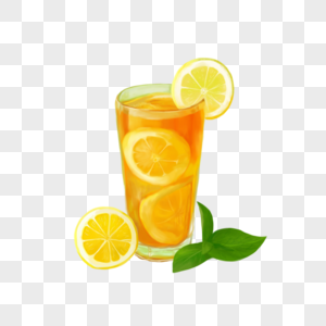 夏季冰饮橙子味冰饮高清图片