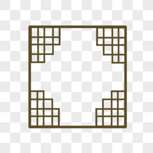 中国风古风正方形简约边框图片