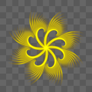金黄色花瓣光效图片