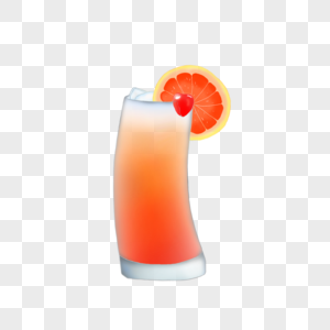 橘红色的果汁图片