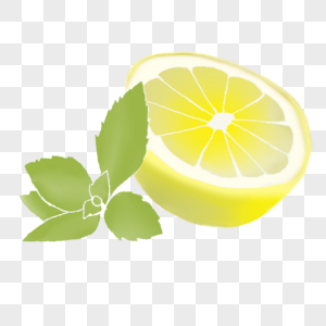半透明的柠檬高清图片