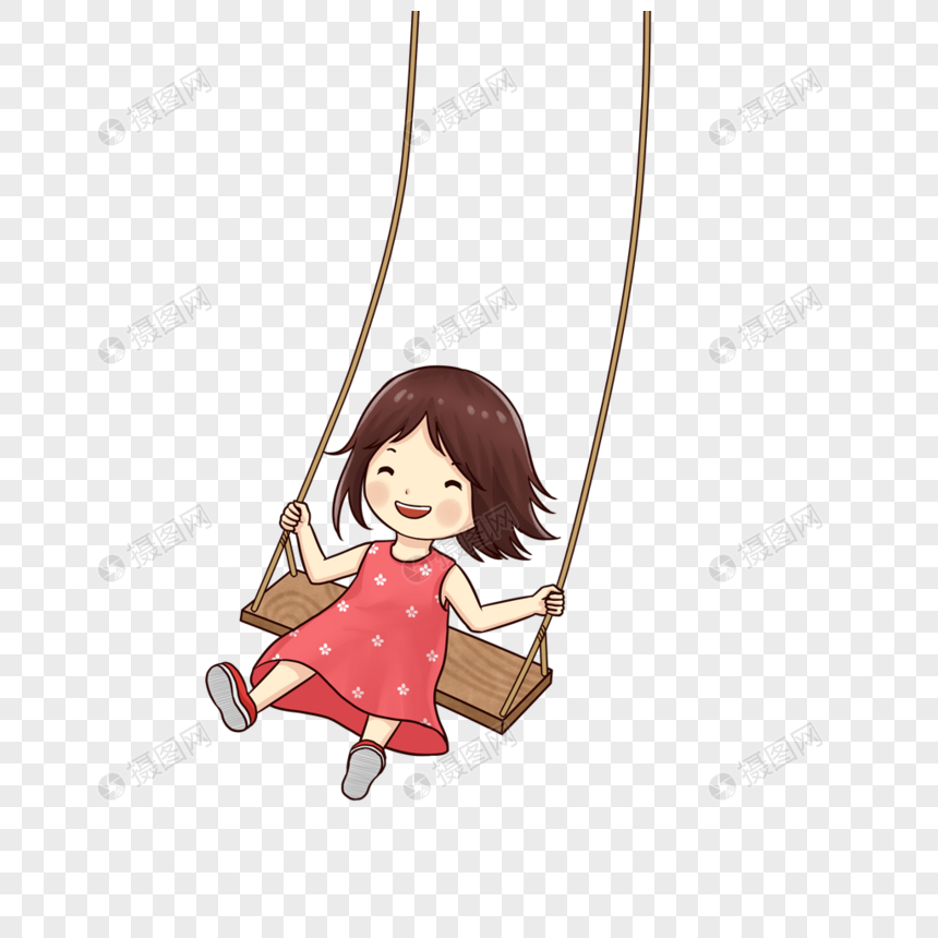 荡秋千的女孩
