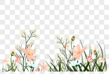 花卉手绘花卉高清图片素材