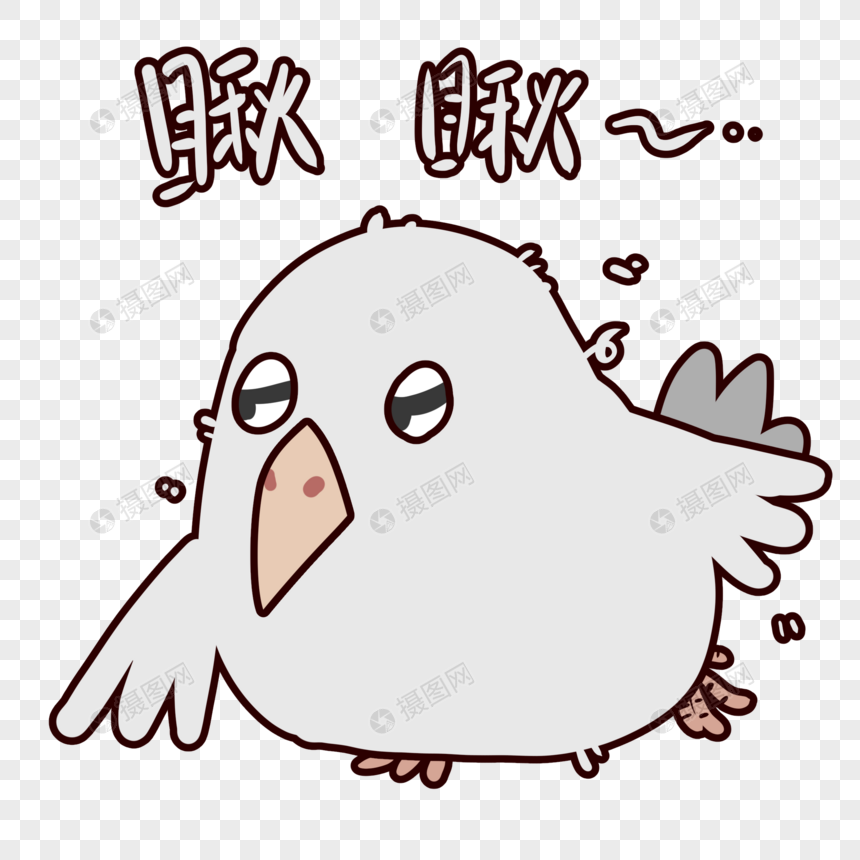 可爱灰鸟瞅瞅表情包
