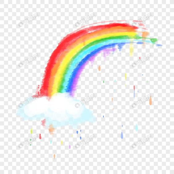 彩虹雨图片