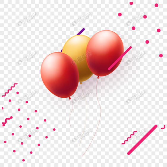 矢量气球组合图片