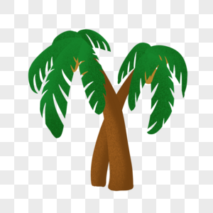 椰树ps素材沙滩高清图片