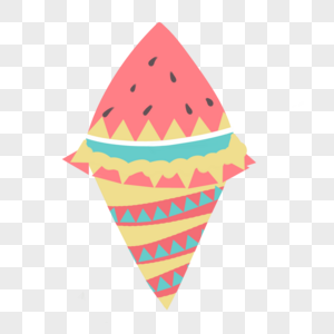 彩色冰淇凌甜筒图片
