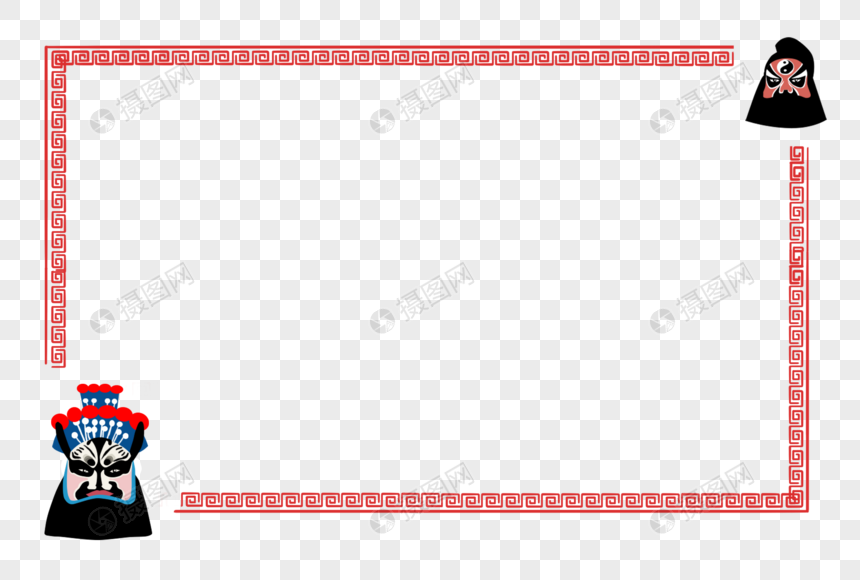 京剧脸谱边框