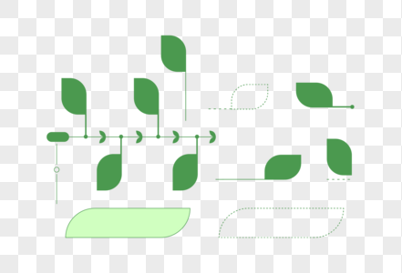 示意图元素绿色PPT高清图片