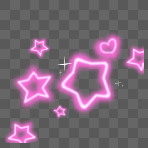 粉紫色的星星光效图片