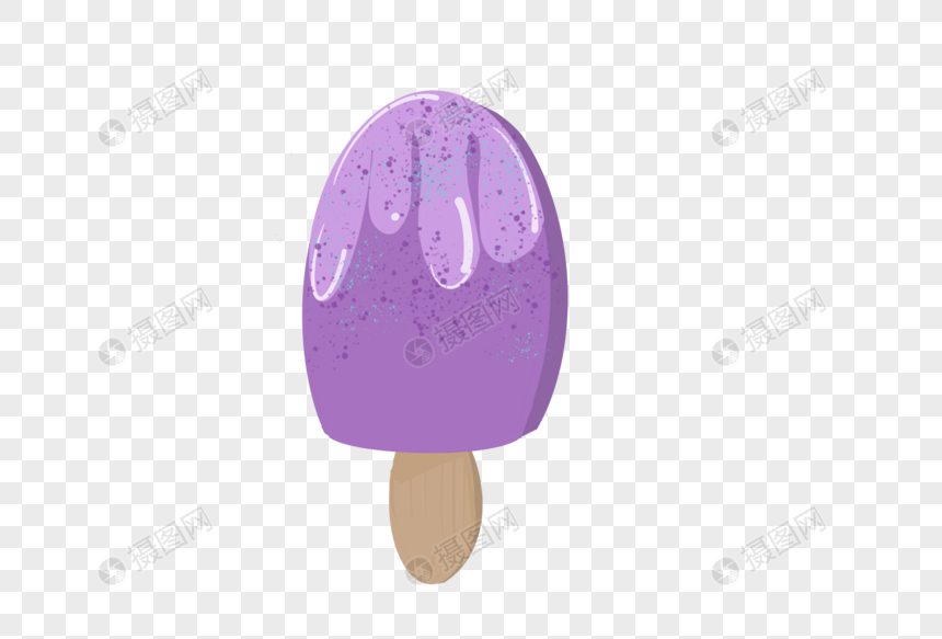 紫色雪糕图片