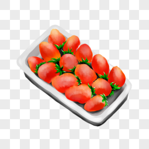 一盒草莓图片