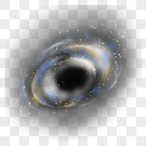 黑洞金色星球高清图片