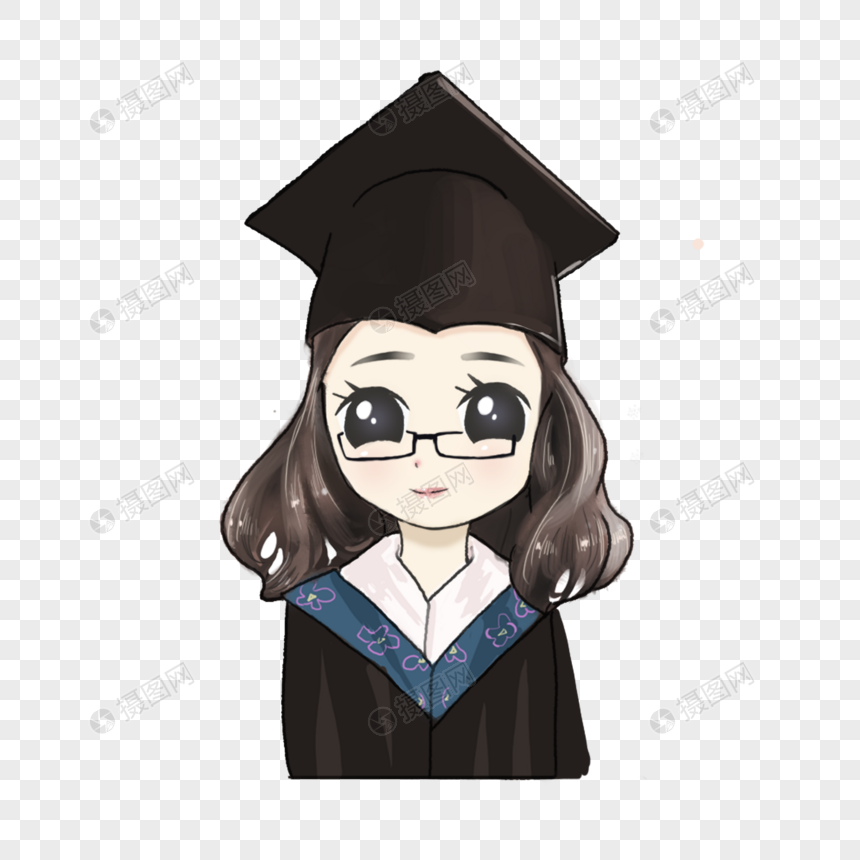 博士帽女孩
