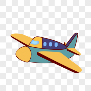 卡通玩具飞机装饰素材图案图片