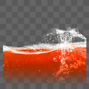红色流动水素材图片