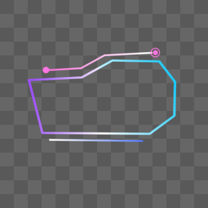 电商节科技风简约蓝色紫色渐变圆圈线条边框图片