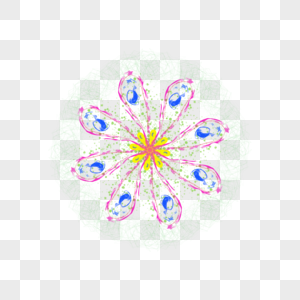 彩色花纹花瓣图片