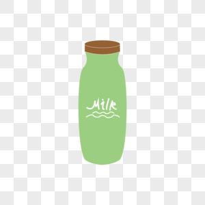 牛奶瓶免抠元素图片