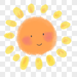 夏季骄阳可爱的太阳高清图片
