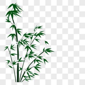 复古绿色竹子图片